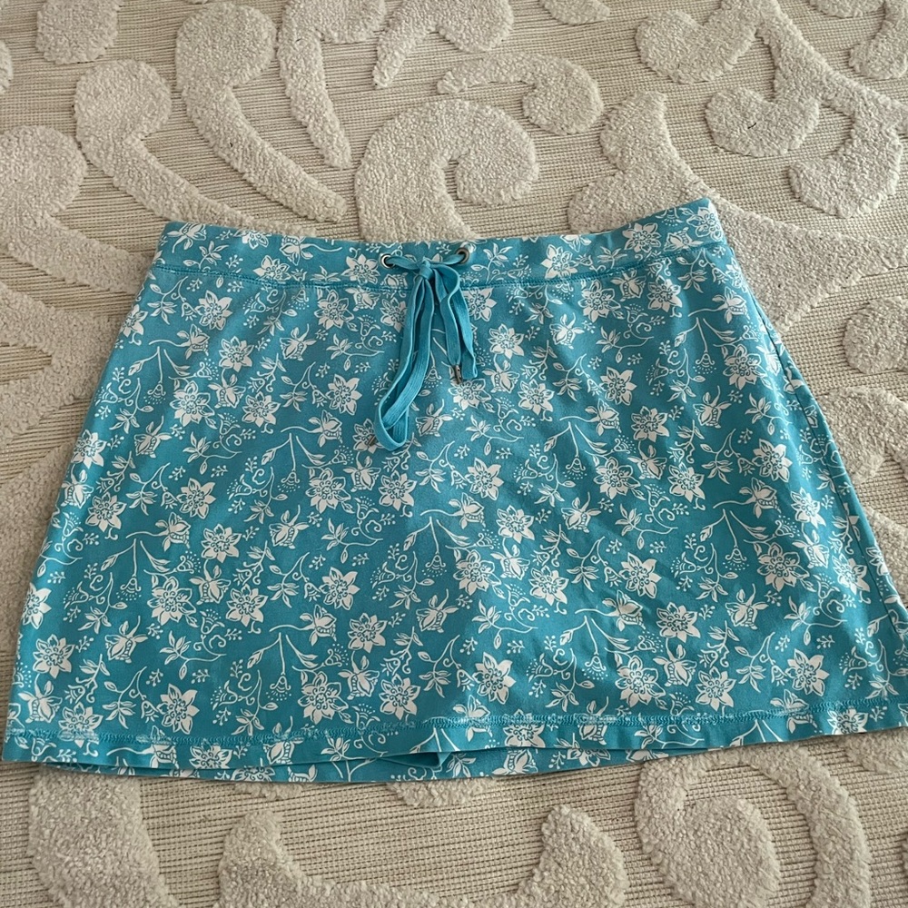 Summery blue mini skirt🥥🌴